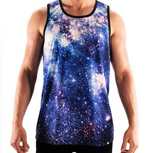 Into the AM / iHeartRaves Men’s Stardust Galaxy Print Tank Top